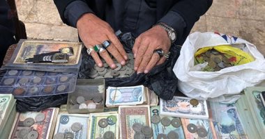 الشلن الورق بيوصل لـ30 ألف جنيه فى سوق العملات القديمة بالدقهلية.. لايف