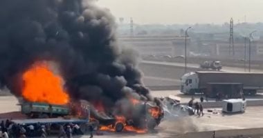 مباحث القاهرة تستمع لأقوال الشهود والسائقين بحادث تصادم 11 سيارة بالأوسطى
