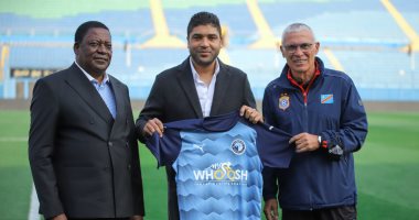 بيراميدز يحتفي برئيس الاتحاد الكونغولي وكوبر على هامش اللقاء الودي.. صور