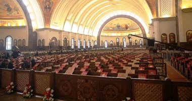 كاتدرائية ميلاد المسيح بالعاصمة الإدارية تتزين لاستقبال قداس عيد الميلاد