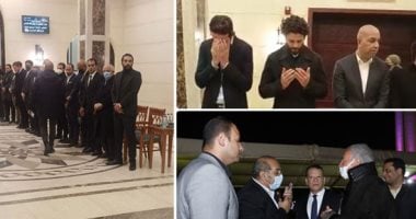 نجوم الرياضة والإعلام فى عزاء الناقد الرياضى إبراهيم حجازى