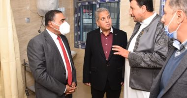 محافظ مطروح يتفقد تجهيزات وفرش مستشفى برانى لتشغيلها تجريبيا بعد إعادة إنشائها