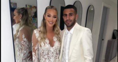 ذا صن: رياض محرز يحتفل بزواجه سرا على عارضة الأزياء تايلور قبل أمم أفريقيا