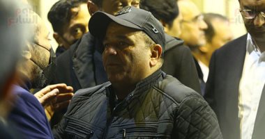 محمد فؤاد ولطفى لبيب فى عزاء أحمد الحجار بمسجد الحامدية الشاذلية