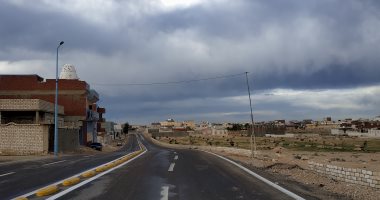  سحب وغيوم كثيفة بمطروح وسقوط أمطار على بعض المناطق.. لايف