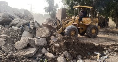 محافظة الجيزة ترفع 550 طن تراكمات ومخلفات صلبة بأوسيم