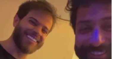 أدهم نابلسي فى أحدث ظهور بعد إعلان اعتزاله الفن
