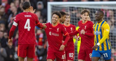 ليفربول يتأهل للدور الـ4 من كأس إنجلترا برباعية ضد شروسبري تاون.. فيديو
