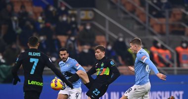 ملخص وأهداف مباراة إنتر ميلان ضد لاتسيو في الدوري الإيطالي