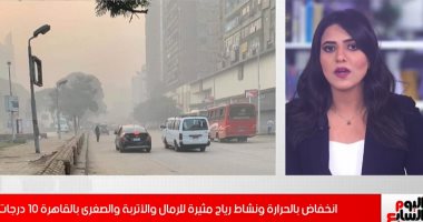 الأرصاد تحذر من انخفاض بالحرارة ونشاط رياح مثيرة للرمال والأتربة.. فيديو