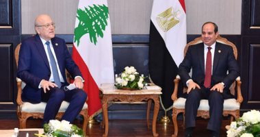 الرئيس السيسي يؤكد لـ ميقاتي الاعتزاز بخصوصية العلاقات الوطيدة بين مصر ولبنان