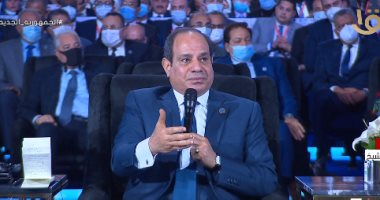 الرئيس السيسى: الإنسان هو المخلوق الوحيد على الأرض يستطيع "الهدم والإصلاح"
