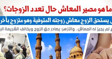 هل يستحق الرجل معاش زوجته المتوفاة رغم زواجه بأخرى؟.. نقلا عن "برلمانى"
