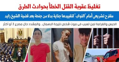 اقتراح بقانون لتغليظ عقوبة القتل الخطأ بحوادث الطرق.. نقلا عن "برلمانى"