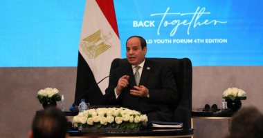 الرئيس السيسى يعرب عن سعادته بعودة منتدى شباب العالم بعد توقفه بسبب جائحة كورونا