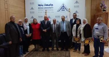 رئيس جامعة بنها ومدير المديرية المالية بالقليوبية يكرمان فريق الإدارة الهندسية