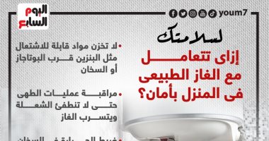 لسلامتك.. إزاى تتعامل مع الغاز الطبيعى فى المنزل بأمان؟ (إنفوجراف)