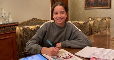 هنا جودة لاعبة تنس الأهلى تستعد لامتحانات الإعدادية وتطلب الدعاء من الجمهور