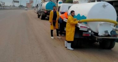 شركة مياه المنوفية تنشر المعدات والسيارات بالشوارع استعدادًا لموسم الأمطار 