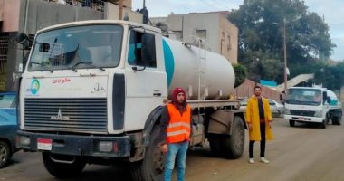 تمركز سيارات شفط المياه لمواجهة الأمطار المتوقعة في المنوفية.. صور