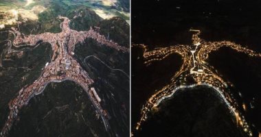 معجزة معمارية.. قرية إيطالية فوق التلال على شكل إنسان يتسلق جبلا "صور"