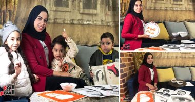 إسراء شعبان.. فنانة ساحرة صنعت من العدس والعسل والشاي والكاتشاب أجمل البورتريهات.. احترفت الرسم منذ طفولتها.. وأبدعت في رسم لوحات فنية ناطقة بالرصاص والحبر والفحم.. وتؤكد: اكتسبت خبرة الرسم بالممارسة والتجربة