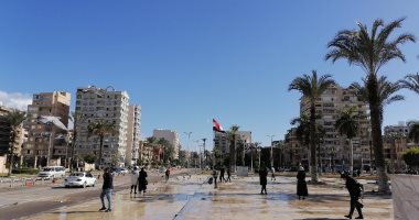 طقس مشمس شتوى معتدل فى محافظة بورسعيد.. لايف وصور