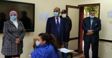 انتظام امتحانات الفصل الدراسى الأول بمدارس بورفؤاد وسط إجراءات احترازية