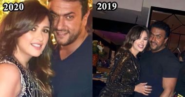 رومانسية ياسمين عبد العزيز وأحمد العوضى بأعياد ميلادها فى 4 سنوات.. صور