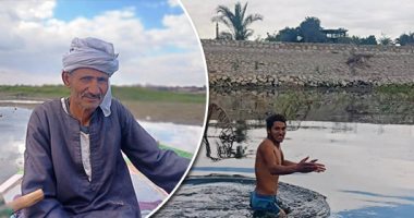 البحث عن الرزق فى قاع النيل ببنى سويف.. " اليوم السابع" فى جولة لصيد السمك مع عمدة الصيادين وابنه.. عم محمود رجب: أعمل صياداً منذ 30 عاماً وعلمت الصيادين أصول المهنة.. وابنه محمد: أغطس فى النيل بحثا عن الرزق
