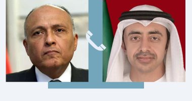 شكرى يؤكد لنظيره الإماراتى دعم مصر لما تتخذه أبو ظبى من إجراءات للتعامل مع الإرهاب