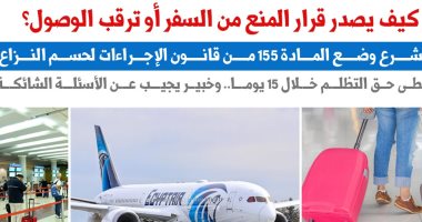 كيف يصدر قرار المنع من السفر أو ترقب الوصول؟.. نقلا عن "برلمانى"