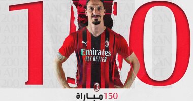 ميلان الإيطالي يحتفل بوصول إبراهيموفيتش لـ150 مباراة بقميص الروسونيري