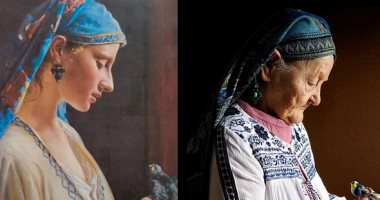 مسنون يعيدون إحياء لوحات فنية كلاسيكية شهيرة بصورهم.. "استخدموا مفارش سفرة"