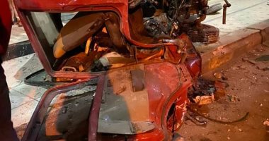 سائق سيارة يكشف كواليس سقوطها من أعلى محور صفط اللبن ببولاق الدكرور.. صور