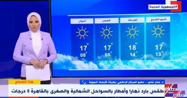 الأرصاد: عودة للأمطار غدا على معظم أنحاء الجمهورية واستمرار انخفاض الحرارة