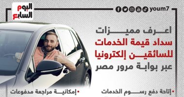 مميزات سداد قيمة الخدمات للسائقين إلكترونيا عبر بوابة مرور مصر.. إنفوجراف 