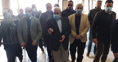 محافظ بورسعيد يتفقد أعمال إنشاء الجناح البحرى بمستشفى السلام .. صور