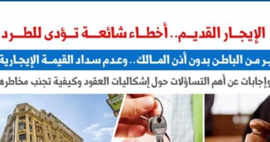 الإيجار القديم.. 3 أخطاء شائعة تعرضك للطرد فى أى لحظة.. نقلا عن "برلمانى"