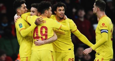 ليفربول يتقدم على أرسنال بهدف جوتا بالشوط الأول فى كأس الرابطة الإنجليزية