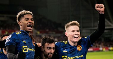 مانشستر يونايتد يحقق رقما تاريخيا فى الدوري الإنجليزي بعد الفوز على برينتفورد