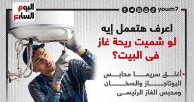 اعرف هتعمل إيه لو شميت ريحة غاز فى البيت؟ إنفوجراف
