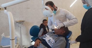 الكشف على 213 مواطنا فى قافلة طبية ضمن مبادرة حياه كريمة بقرية الحمروين
