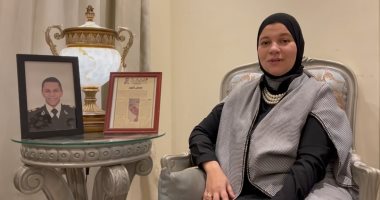 زوجة الشهيد محمد حبشى: "البلد اتطورت ودمه ما راحش هدر وأولادنا عايشين فى أمان"
