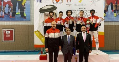 سفير مصر في المنامة يستقبل بعثة المنتخب الوطني لسلاح سيف المبارزة