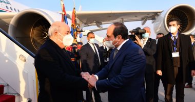 أخبار مصر: الرئيس السيسي يستقبل نظيره الجزائري عبد المجيد تبون