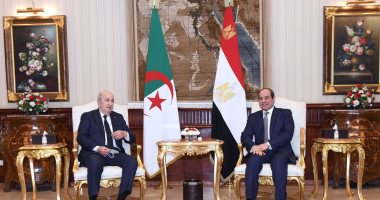 الرئيس الجزائري: بيننا وبين مصر تاريخ كبير والرئيس السيسى بالنسبة لى أخ 