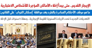 الإيجار القديم..متى يبدأ إخلاء الأماكن المؤجرة للأشخاص الاعتبارية نقلا عن برلماني