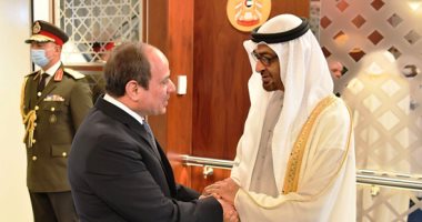 محمد بن زايد يؤكد الدور المحورى لمصر بقيادة الرئيس السيسي فى حماية الأمن العربى