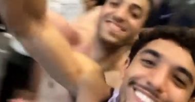 من غرفة خلع الملابس.. شاهد فرحة لاعبى المنتخب المصرى عقب الفوز على كوت ديفوار